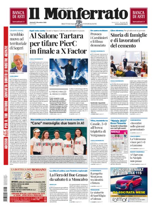 Il Monferrato - Edizione 89 del 02/12/2025